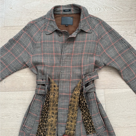 R13 Double belted trench coat size Large - Picture 12 of 17